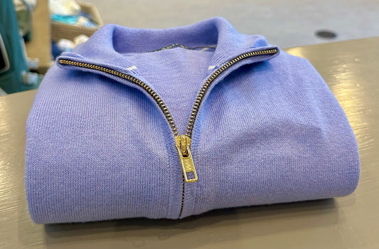 Alashan Purple 1/4 Zip Sweater