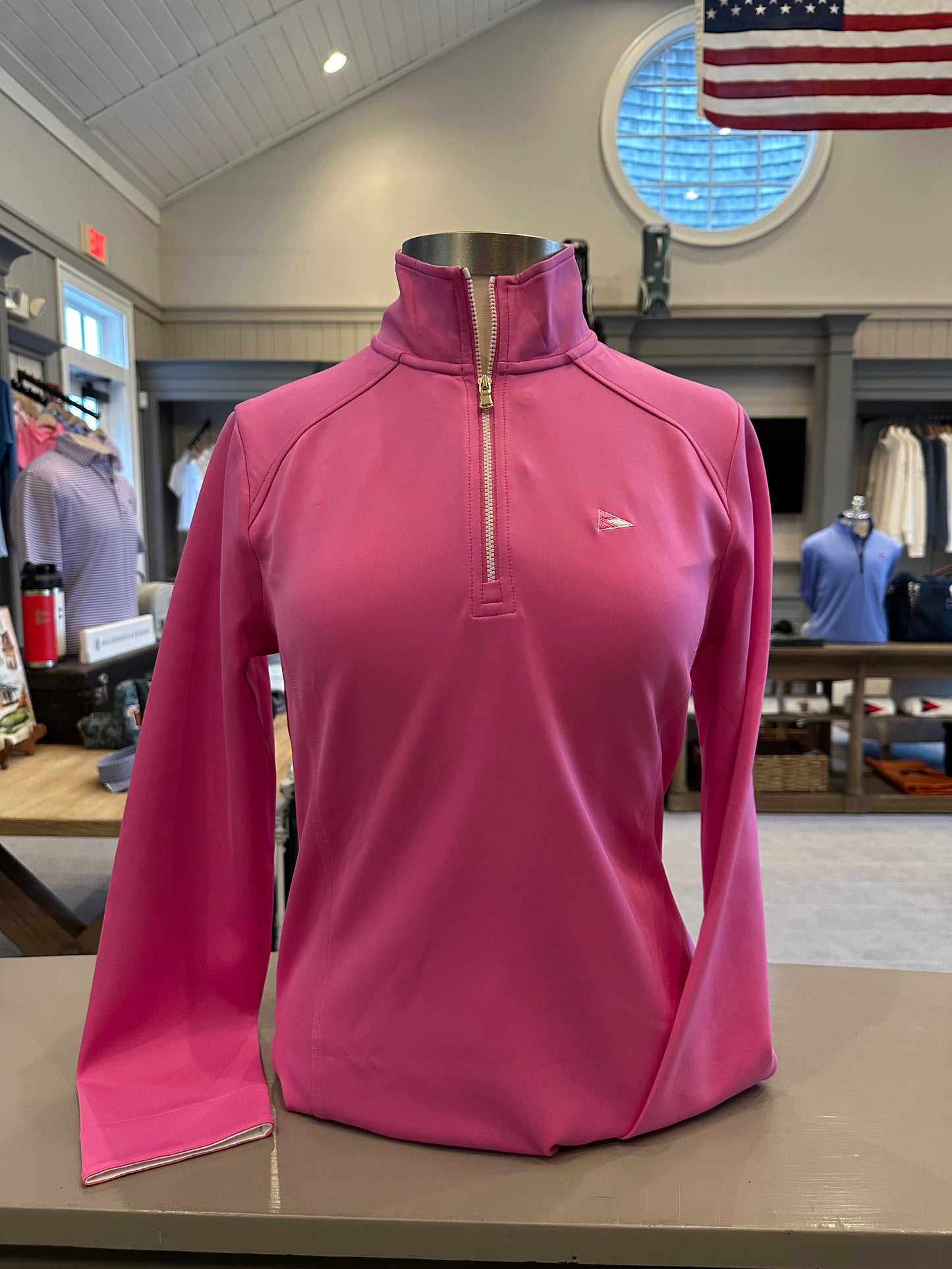 Fairway and Greene Pink Wells 1/4 Zip
