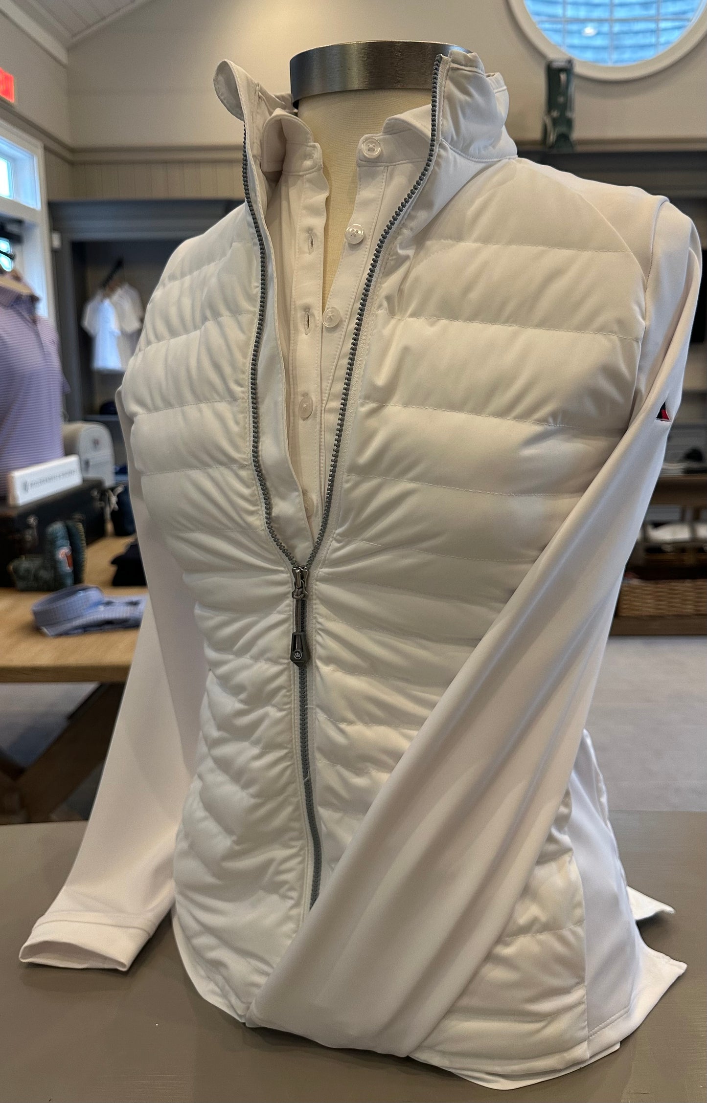 Peter Millar White Full Zip
